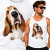 TANK TOP ZWIERZĘTA  BASSET